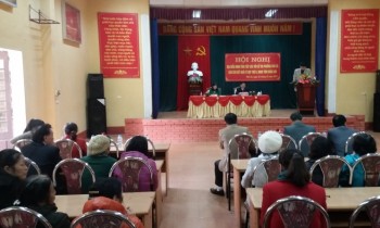 Đoàn đại biểu HĐND tỉnh tiếp xúc với cử tri phường Phú Xá, Thành phố Thái Nguyên.