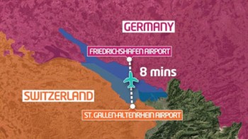 Chuyến bay quốc tế ngắn nhất thế giới dài 8 phút