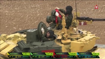Đội Việt Nam đạt thành tích tốt trong ngày đầu đua xe tăng ở Nga