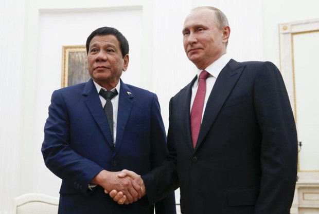 Nga tăng cường hợp tác an ninh quốc phòng với Philippines