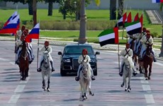 UAE tổ chức lễ đón tiếp siêu hoành tráng dành cho Tổng thống Nga