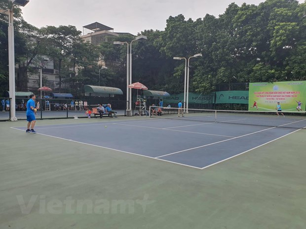 200 vận động viên dự giải quần vợt Công đoàn Viên chức Việt Nam 2019