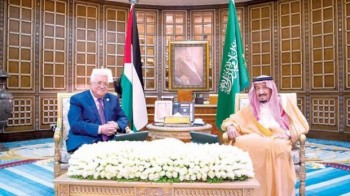 Quốc vương Saudi Arabia hội đàm với Tổng thống Palestine