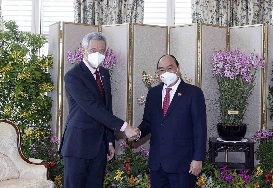 Tuyên bố báo chí chung Việt Nam-Singapore, tăng cường quan hệ đối tác | Chính trị | Vietnam+ (VietnamPlus)