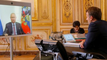 Lãnh đạo Nga-Pháp hội đàm trực tuyến trao đổi về hợp tác song phương