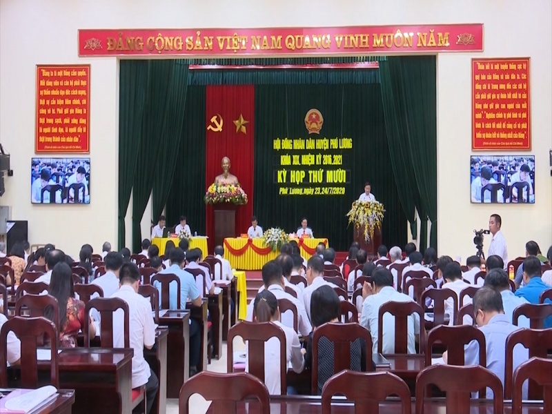 Kỳ họp thứ 10 HĐND huyện Phú Lương khóa XIX, nhiệm kỳ 2016-2021