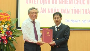 Công bố và trao Quyết định bổ nhiệm Chánh án TAND tỉnh Thái Nguyên