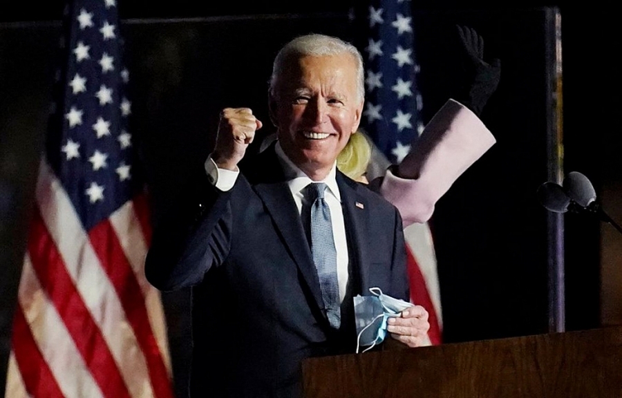 Bầu cử Mỹ 2020: Ứng cử viên Joe Biden tuyên bố giành chiến thắng | Châu Mỹ | Vietnam+ (VietnamPlus)