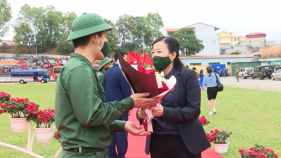 Thái Nguyên: Lễ giao nhận quân năm 2021 diễn ra trang trọng, ngắn gọn, an toàn