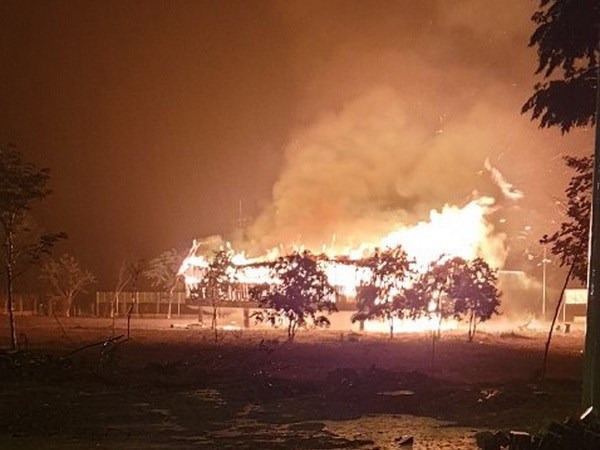 Kon Tum: Cháy rụi ngôi nhà rông văn hóa di tích quốc gia đặc biệt