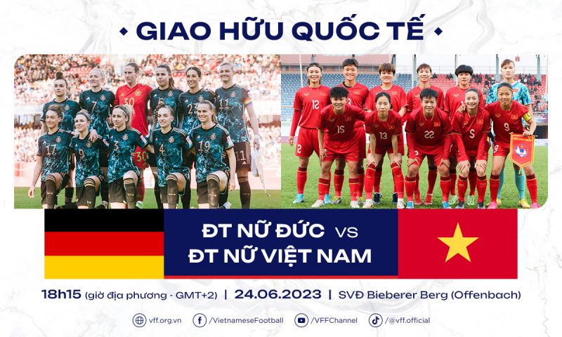 Tuyển nữ Việt Nam lần đầu tiên giao hữu với tuyển nữ Đức, chuẩn bị cho World Cup 2023