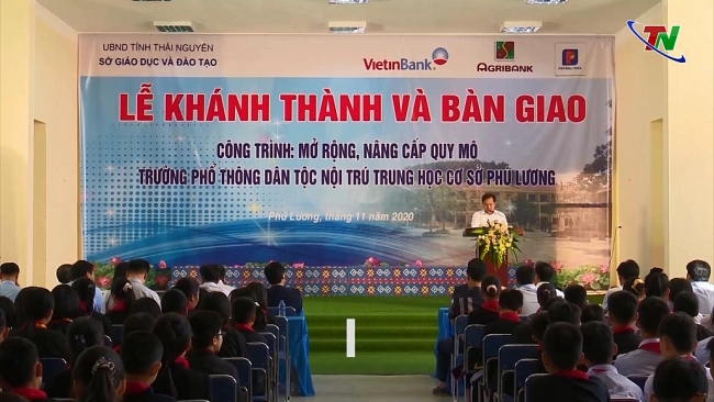 Khánh thành và bàn giao công trình mở rộng, nâng cấp Trường Phổ thông nội trú THCS Phú Lương