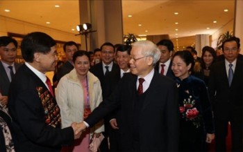 Tổng Bí thư, Chủ tịch nước Nguyễn Phú Trọng dự chương trình Xuân Quê hương