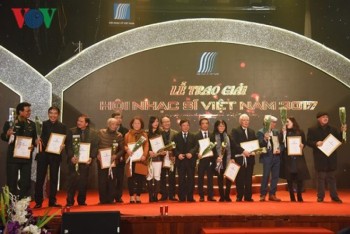 71 tác phẩm giành giải thưởng âm nhạc Hội Nhạc sĩ Việt Nam năm 2017
