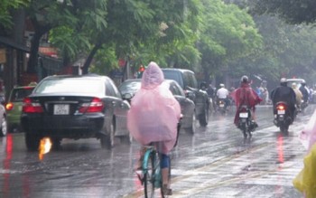 Hà Nội có mưa rào, nhiệt độ cao nhất 27 độ C