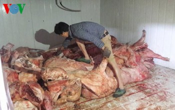 Một cơ sở chế biến thịt lợn bẩn bị phạt 92,5 triệu đồng