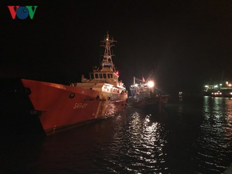 8 ngư dân gặp nạn trên biển, nguy cơ đe dọa đến tính mạng