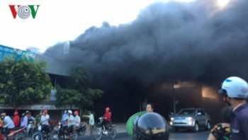 Hỏa hoạn thiêu rụi cửa hàng bảo hành xe gắn máy ở Tiền Giang