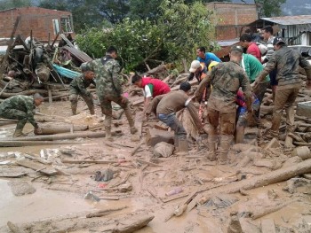 Số người chết trong vụ lở đất ở Colombia tăng lên 286 người