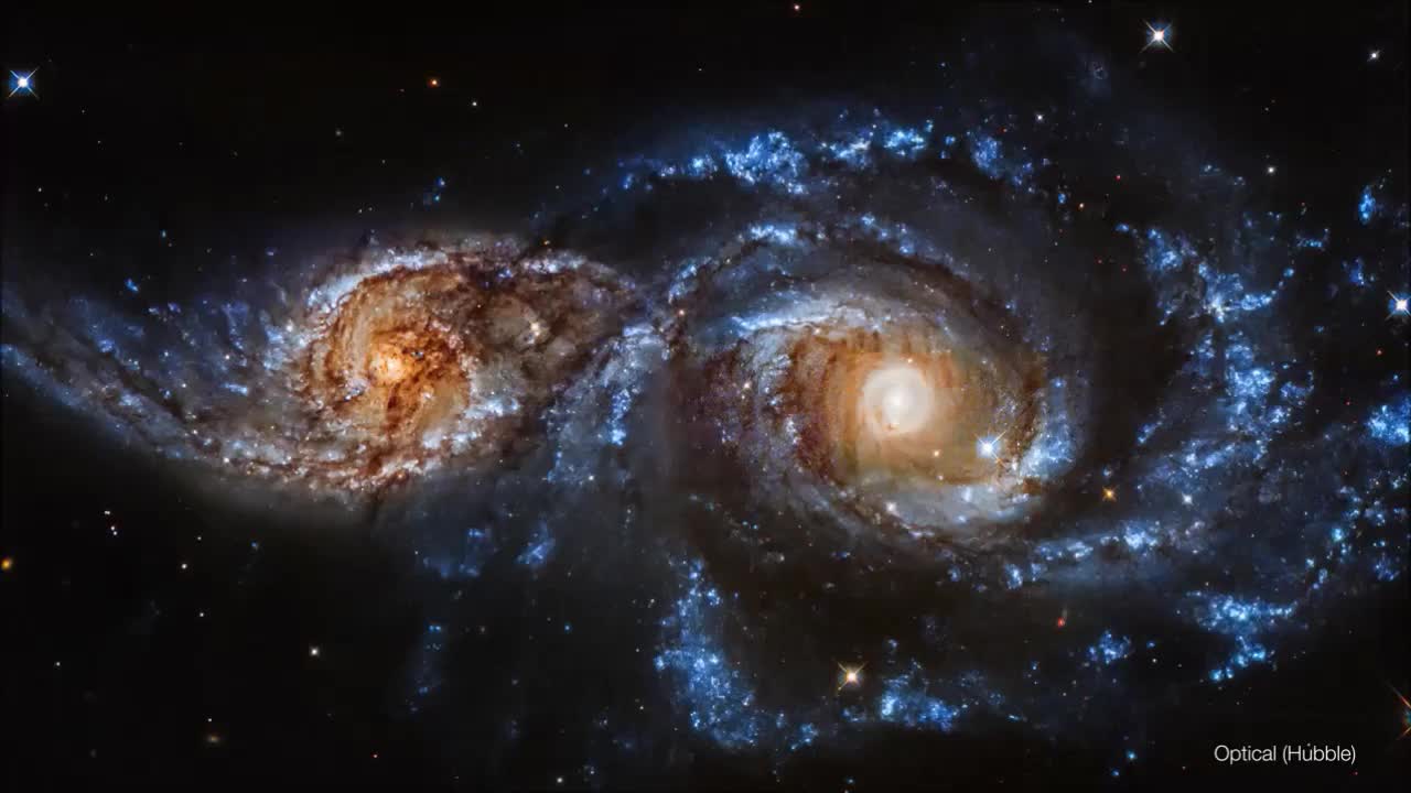 Vụ va chạm thiên hà cách Trái Đất 80 triệu năm ánh sáng