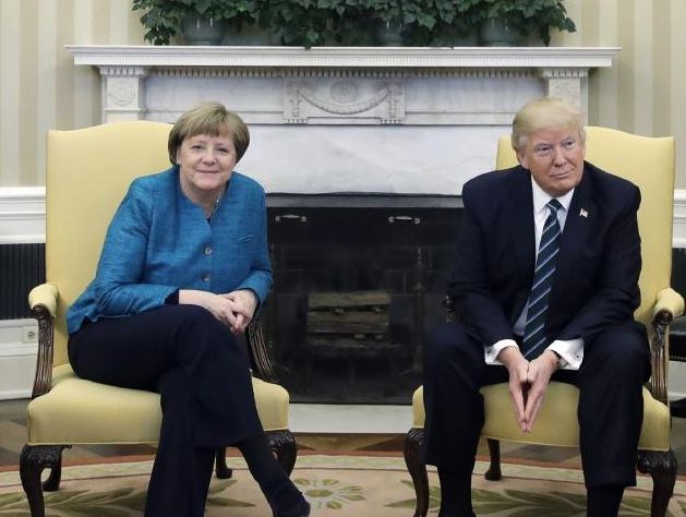 Thủ tướng Đức Angela Merkel tới Mỹ hội đàm với Tổng thống Trump