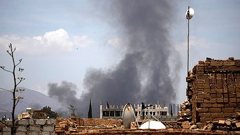 Phủ Tổng thống Yemen bị dội bom