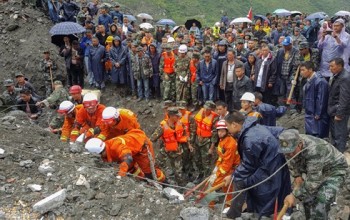5 người chết trong vụ lở đất ở Trung Quốc