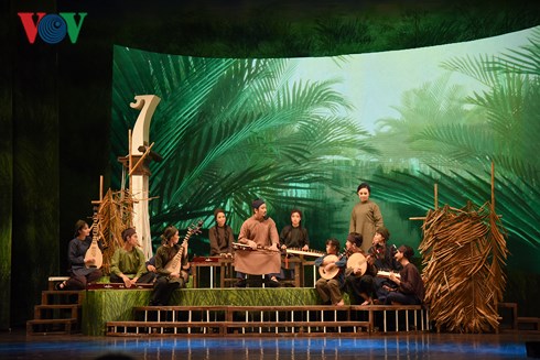 Công diễn vở cải lương “Thầy Ba Đợi” tại Nhà hát Lớn Hà Nội