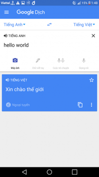 Google Translate tích hợp trí tuệ nhân tạo cho chức năng dịch offline, hỗ trợ tiếng Việt