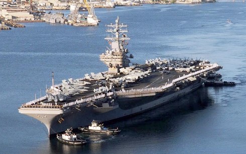 Mỹ điều siêu tàu sân bay USS Ronald Reagan tuần tra ở Biển Đông