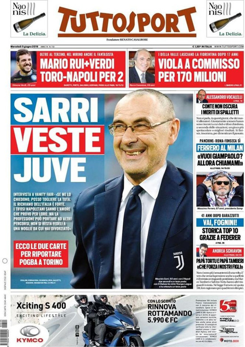 Chelsea đồng ý “nhả” Sarri cho Juventus