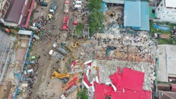Vụ sập nhà do nhà thầu Trung Quốc xây ở Campuchia: 17 người thiệt mạng