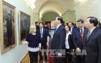 Chủ tịch nước Trần Đại Quang gặp gỡ Thống đốc Saint Petersburg