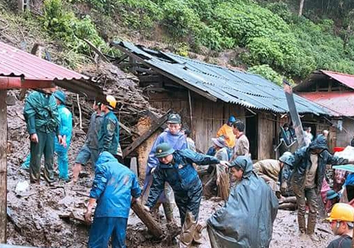 6 người chết, 5 người mất tích vì sạt lở đất ở Lai Châu
