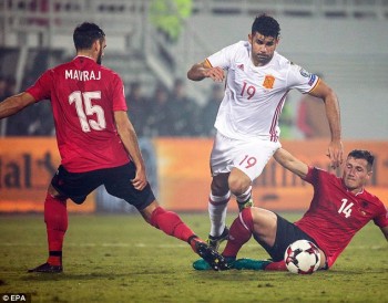 Diego Costa ghi bàn, Tây Ban Nha vượt ải Albania