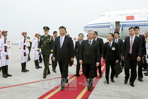 Tổng Bí thư, Chủ tịch Trung Quốc Tập Cận Bình bắt đầu chuyến thăm Việt Nam