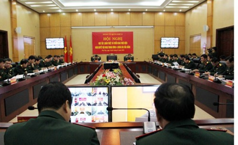 Đảng ủy Quân khu 2 tổ chức học tập, quán triệt và triển khai thực hiện Nghị quyết Trung ương 4 (khóa XII) của Đảng