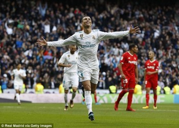 Real Madrid 5-0 Sevilla: Cú đúp của C.Ronaldo