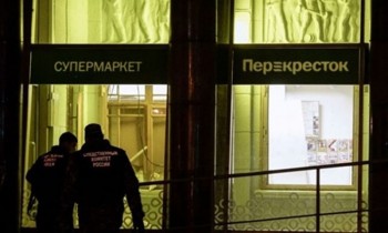 Nổ bom ở siêu thị Nga, 10 người bị thương