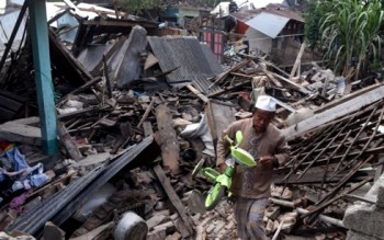 Indonesia lại xảy ra động đất mạnh 5,8 độ