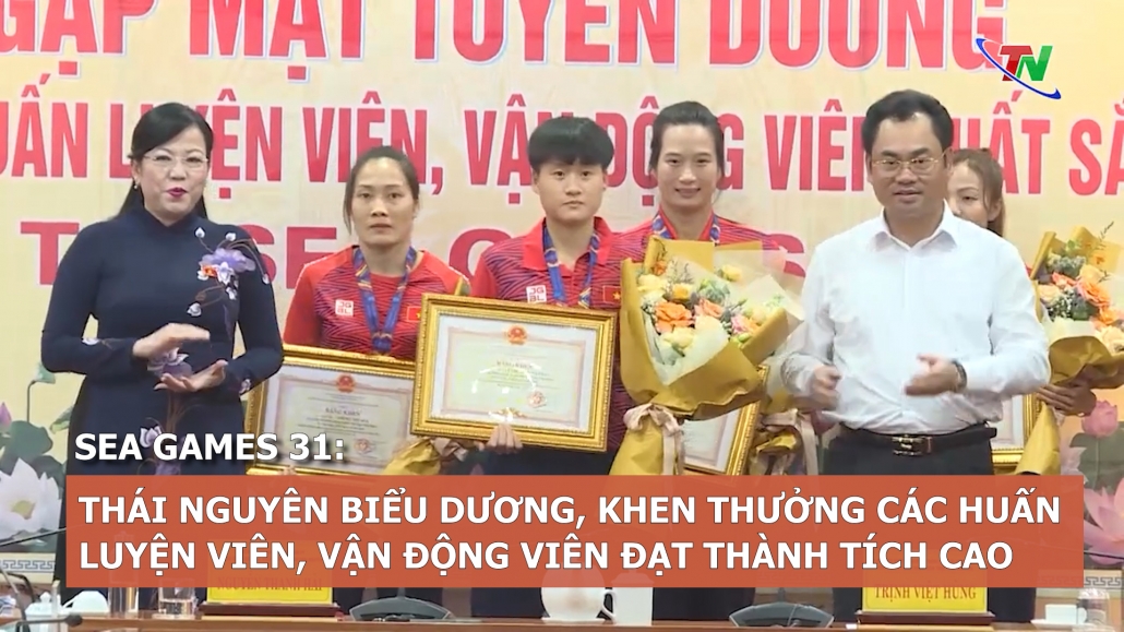 Sea games 31: Thái Nguyên biểu dương, khen thưởng các huấn luyện viên, vận động viên đạt thành tích cao