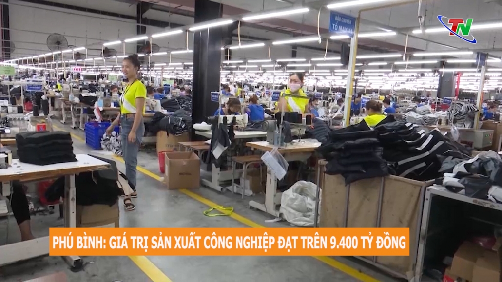 Phú Bình: Giá trị sản xuất công nghiệp đạt trên 9.400 tỷ đồng