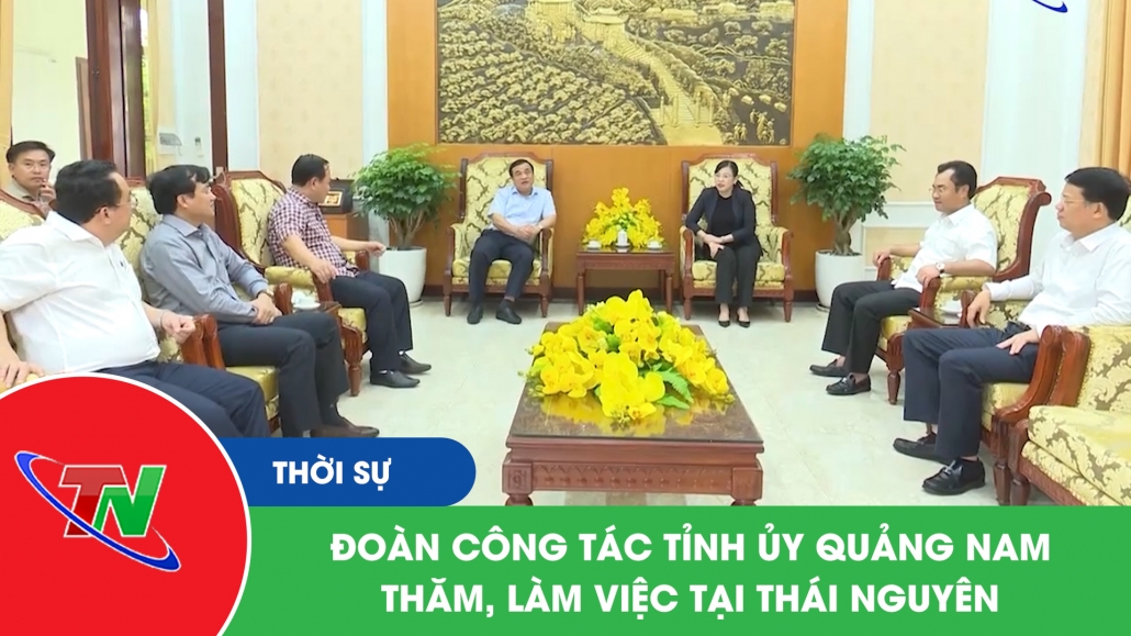Đoàn công tác Tỉnh ủy Quảng Nam thăm, làm việc tại Thái Nguyên