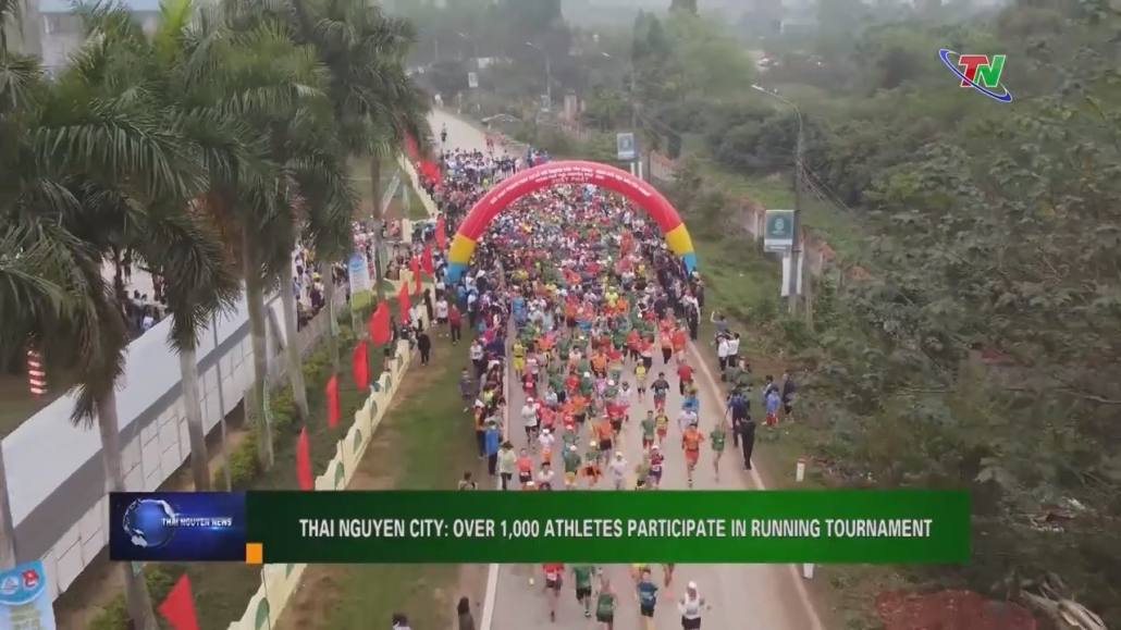 Thai Nguyen city: Over 1,000 athletes participate in running tournament