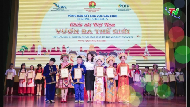 31/5/2024 太原新闻节目- 两 所小学校在“越南儿童走向世界”比赛荣获二等奖