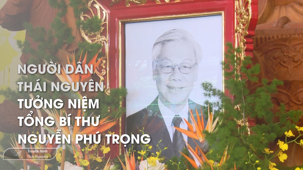Người dân Thái Nguyên tưởng niệm Tổng Bí thư Nguyễn Phú Trọng