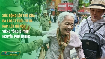 Xúc động lời thơ của bà lão 77 tuổi từ Hà Nam lên Hà Nội viếng Tổng Bí thư Nguyễn Phú Trọng