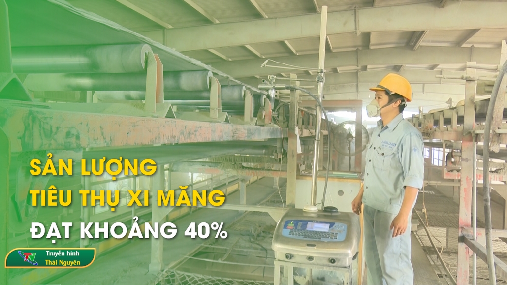 Sản lượng tiêu thụ xi măng đạt khoảng 40%