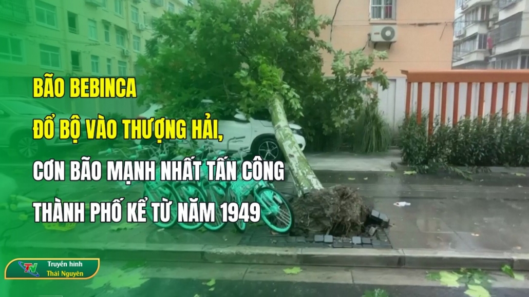 Bão Bebinca đổ bộ vào Thượng Hải, cơn bão mạnh nhất tấn công thành phố kể từ năm 1949