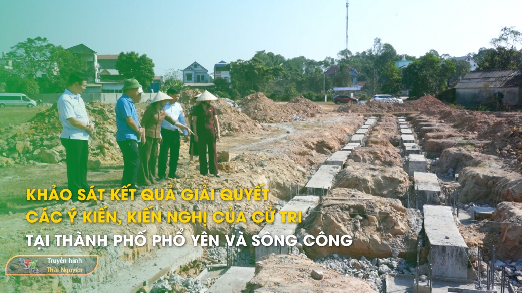 Khảo sát kết quả giải quyết các ý kiến, kiến nghị của cử tri tại thành phố Phổ Yên và Sông Công